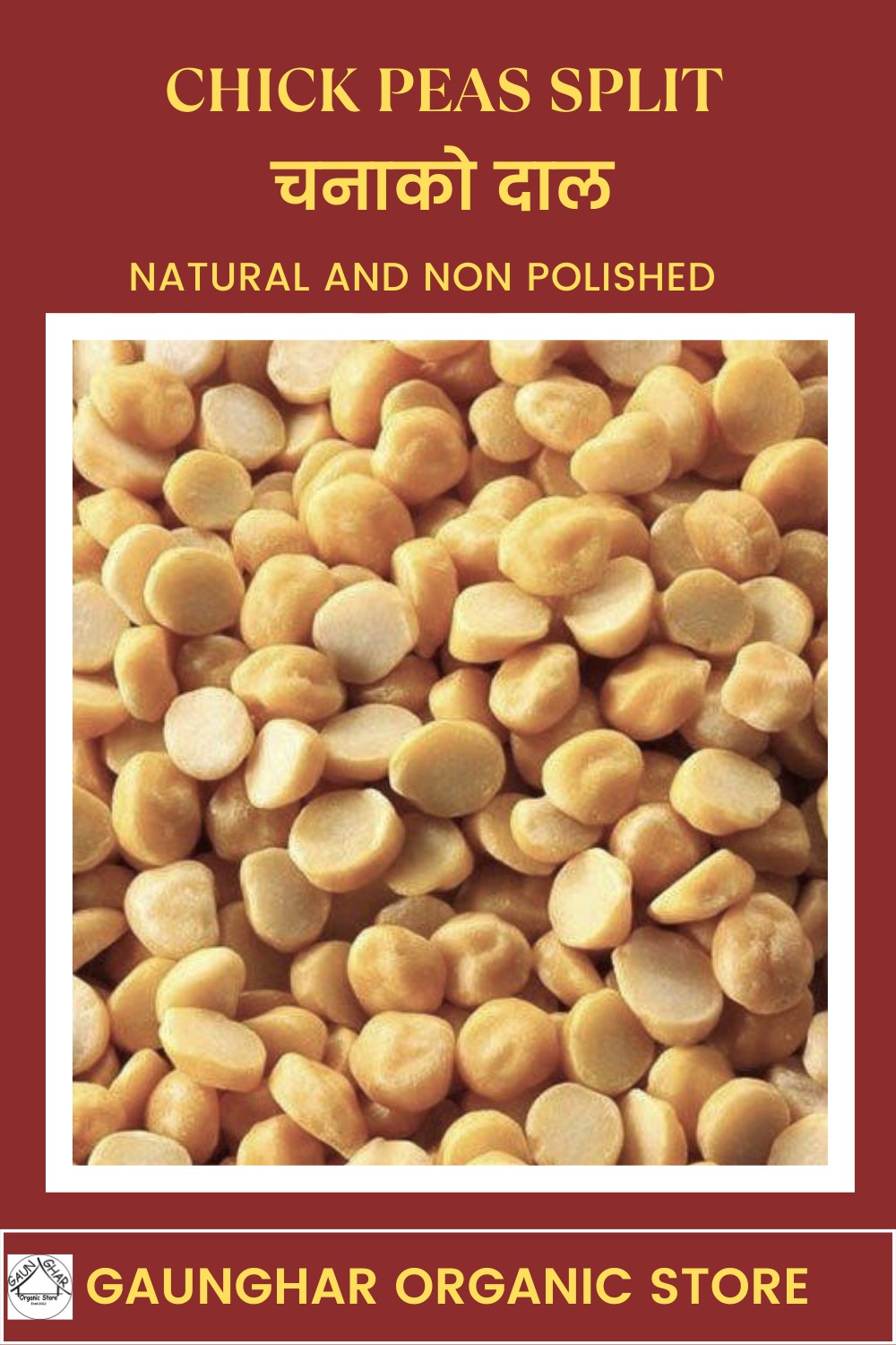 Chick Peas Split ( Chana Daal) 1 Kg